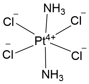 反式四氯二氨铂 (IV)