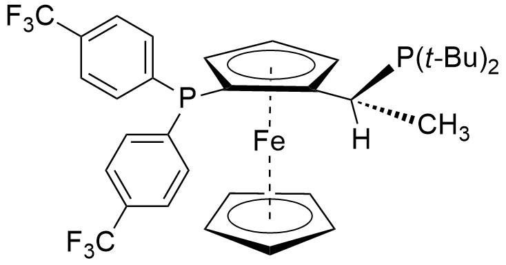 (R)-(-)-1-{(Sp)-2-[双(4-三氟甲基苯基)膦基]二茂铁}乙基二叔丁基膦