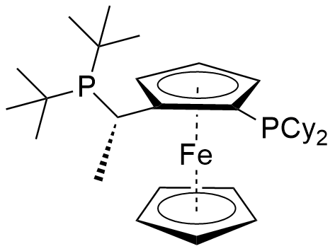 (S)-(+)-1-[(Rp)-2-(二环己基膦)二茂铁基]乙基二叔丁基膦