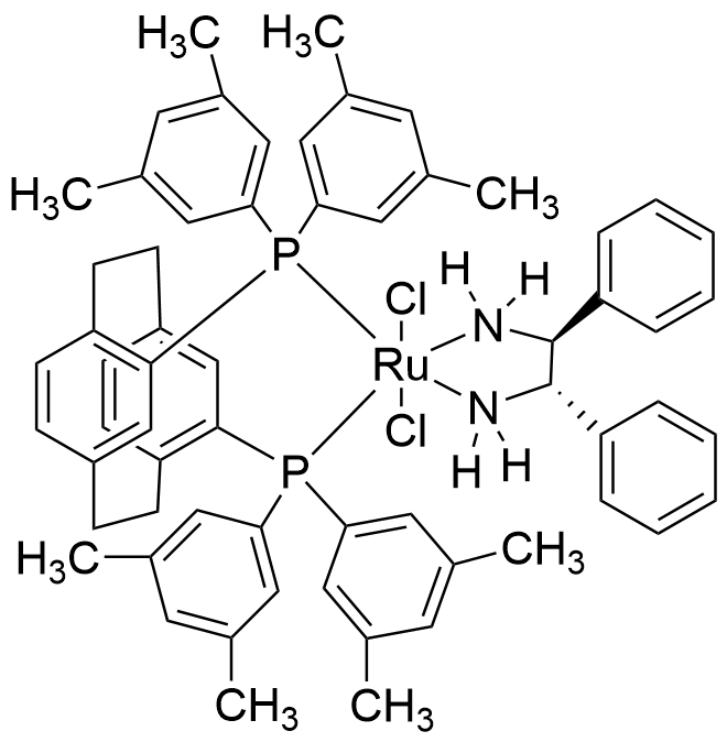 二氯[(R)-(-)-4,12-双(二(3,5-二甲苯基)膦基)-[2.2]-对环烷][(1S,2S)-(-)-1,2-二苯基乙二胺] 钌(II)