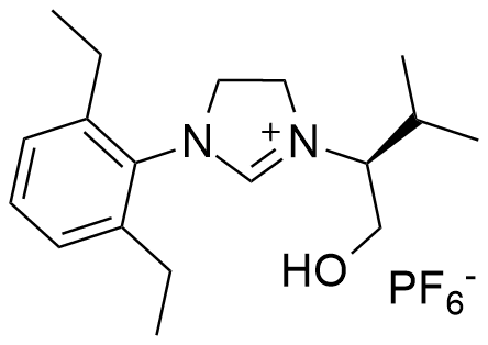 (S)-1-(2,6-diethylphenyl)-3-(1-hydroxy-3-methylbutan-2-yl)-4,5-dihydro-1H-imidazol-3-ium hexafluorophosphate(V)