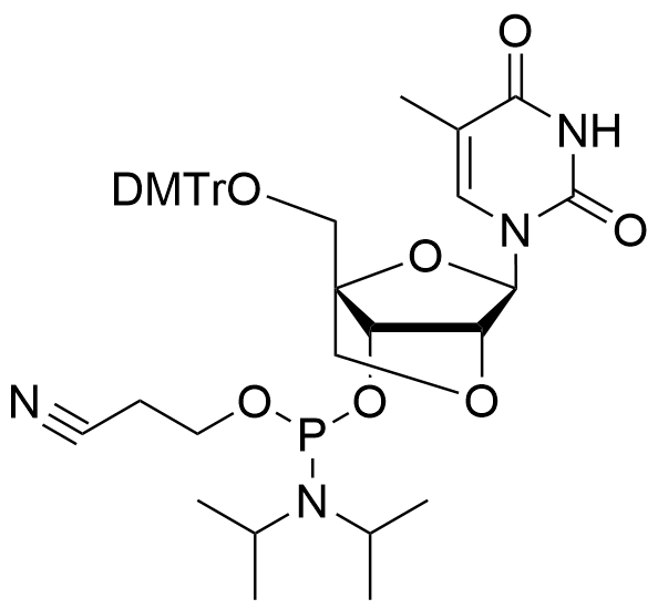 5'-O-(4,4'-Dimethoxytrityl)-2’-O-4’-C-Lockedthymidine-3'-cyanoethyl Phosphoramidite