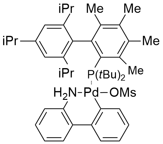 甲磺酸(2-二叔丁基膦-3,4,5,6-四甲基-2',4',6'-三异丙基联苯基)(2'-氨基-1,1'-联苯-2-基)钯(II)