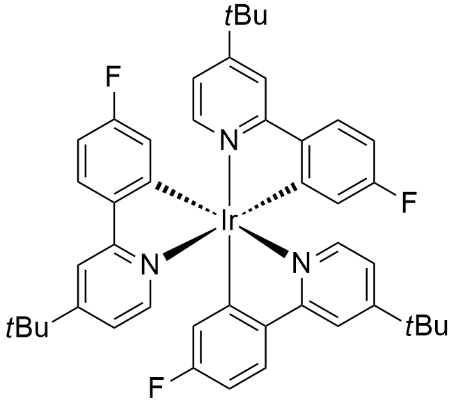 Tris[2-[4-(1,1-dimethylethyl)-2-pyridinyl-κN]-5-fluorophenyl-κC]iridium