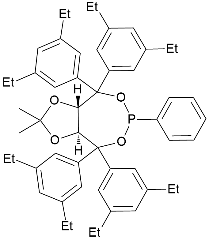 (3aS,8aS)-(+)-4,4,8,8-Tetrakis(3,5-diethylphenyl)tetrahydro-2,2-dimethyl-6-phenyl-1,3-dioxolo[4,5-e]dioxaphosphepin