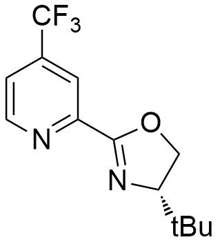 2-​[(4S)​-​4-​tert-Butyl​-​4,​5-​dihydro-​2-​oxazolyl]​-​4-​(trifluoromethyl)pyridine