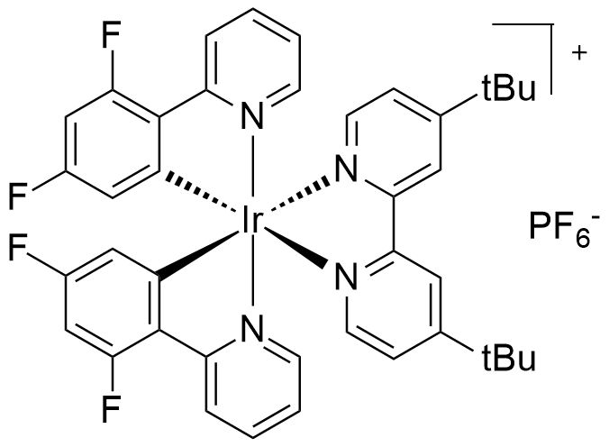 [2,2'-联(4-叔丁基吡啶)]双[2-(2,4-二氟苯基)吡啶]铱(III) 六氟磷酸盐