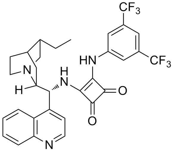 3-[[3,5-二(三氟甲基)苯基]氨基]-4-[[(9R)-10,11-二氢-9-金鸡宁]氨基]-3-环丁烯-1,2-二酮