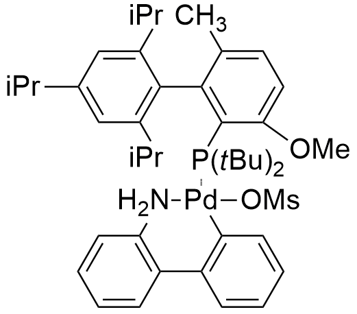 甲磺酰氧基(2-(二-叔-丁基膦基)-3-甲氧基-6-甲基-2',4',6'-三异丙基-1,1'-联苯)(2'-氨基-1,1'-联苯-2-基)钯(II)