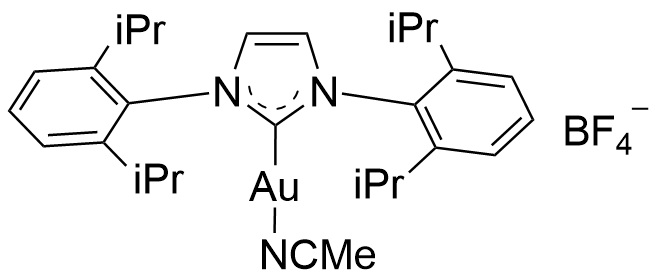 1,3-双(2,6-二异丙基苯基)咪唑-2-亚丙基(乙腈)金(I)四氟硼酸盐