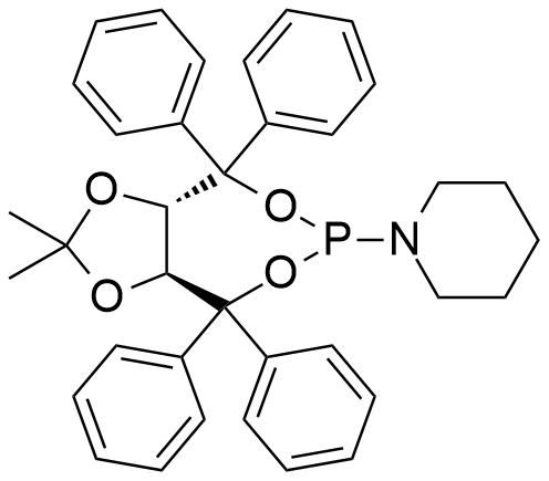 1-[(3aS,8aS)-四氢-2,2-二甲基-4,4,8,8-四苯基-1,3-二噁唑并[4,5-e][1,3,2]二噁膦杂庚英-6-基]哌啶