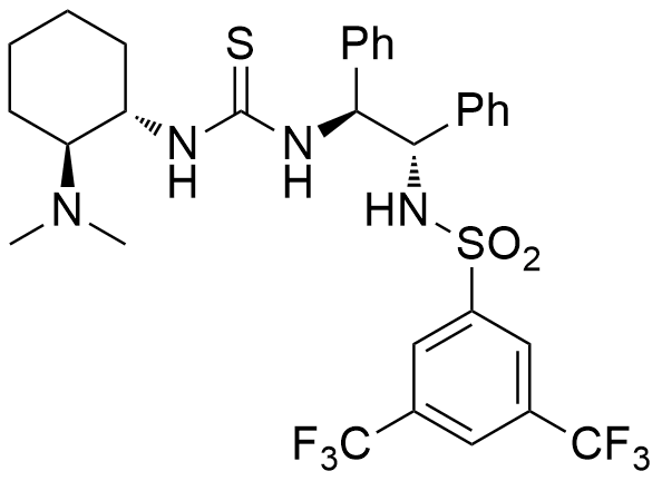 N-​[(1S,​2S)​-​2-​[[[[(1S,​2S)​-​2-​(Dimethylamino)​cyclohexyl]​amino]​thioxomethyl]​amino]​-​1,​2-​diphenylethyl]​-​3,​5-​bis(trifluoromethyl)​benzenesulfonamide