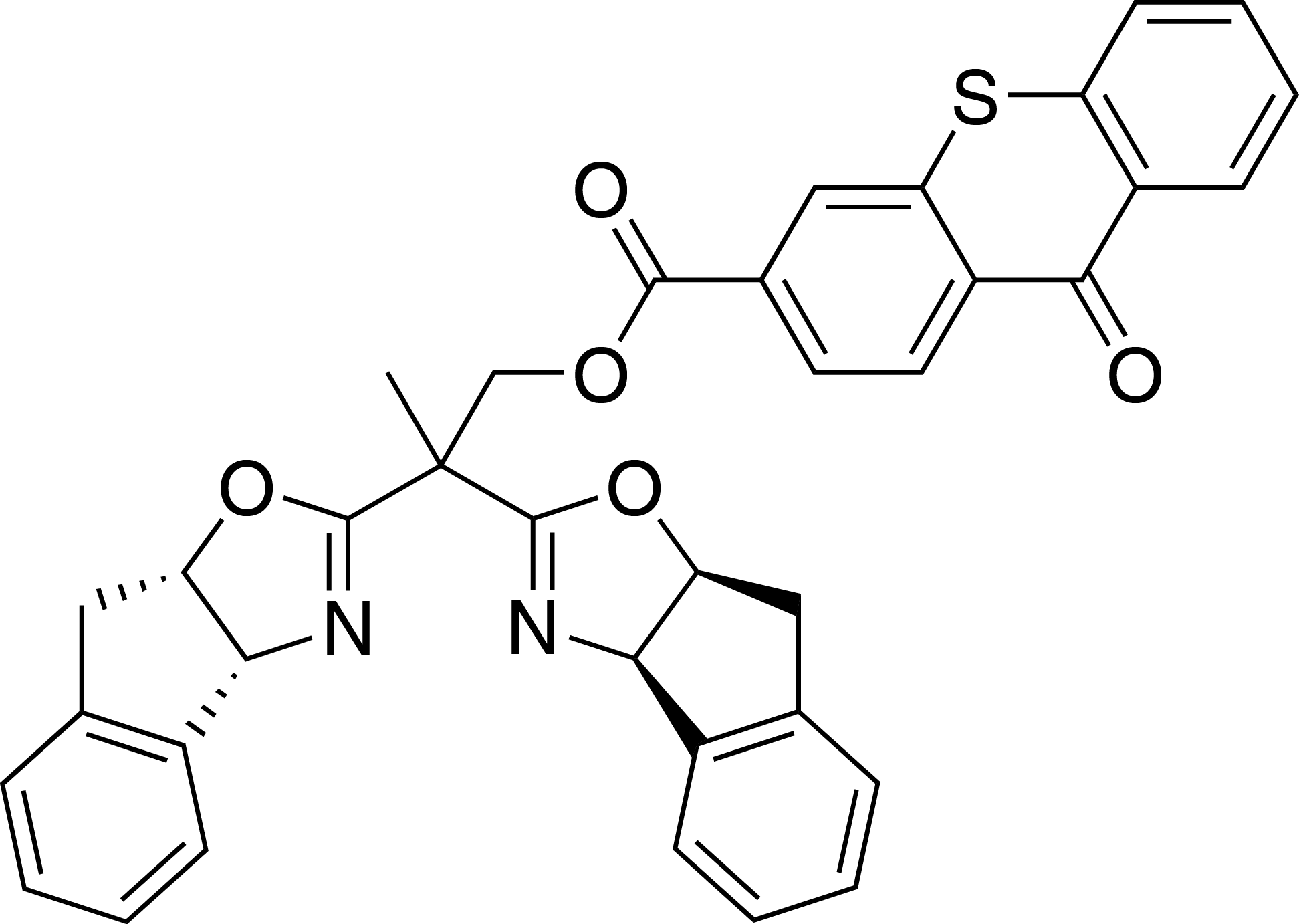 2,2-Dis((3aR, 8aS)-8,8a-dihydro-3aH-indeno[1,2-d]oxazol-2-yl)propyl 9-oxo-9Hthioxanthene-3-carboxylate
