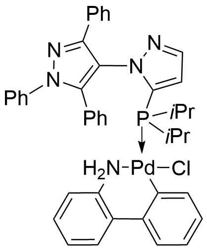 氯[5-二异丙基膦-1',3',5'-三苯基-1,4'-二-1H-吡唑](2'-氨基-1,1'-联苯-2-基)钯(II)