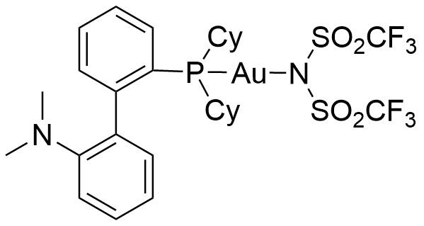 [2-(二环己基膦基)-2'-(N,N-二甲基氨基))-1,1'-联苯][双(三氟甲基)磺酰亚氨基]金(I)