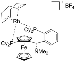 (1,5-环辛二烯)[(1R)-1-二苯基膦基-2-[(S)-[2-(二苯基膦基)苯基](二甲基胺基)甲基]二茂铁]四氟硼酸铑(I)