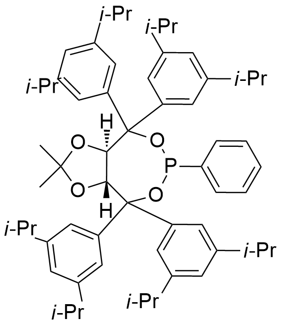 (3aR,8aR)-(-)-4,4,8,8-四(3,5-二异丙基苯)四氢-2,2-二甲基-6-苯基-1,3-间二氧杂环戊烯并[4,5-e]二氧膦