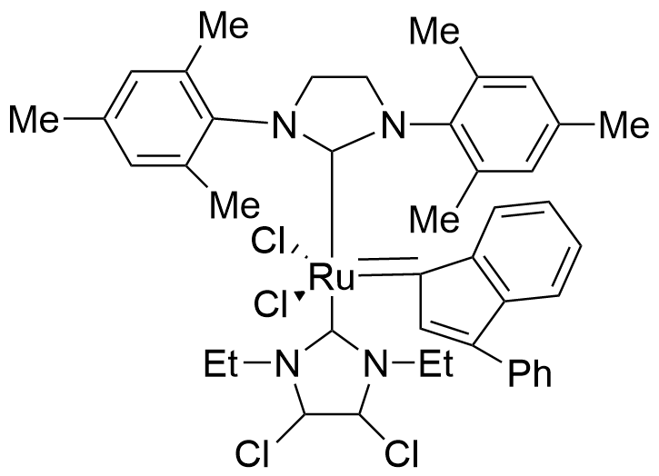 1,3-双(2,4,6-三甲基苯基)-2-咪唑烷亚基)(3-苯基-1H-茚-1-亚基)(4,5-二氯-1,3-二乙基-1,3-二氢 -2H-咪唑-2-亚叉基）二氯化钌（II）