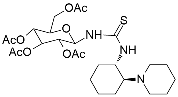 N-[(1R,2R)-2-(1-Piperidinylamino)cyclohexyl]-N'-(2,3,4,6-tetra-O-acetyl-β-D-glucopyranosyl)thiourea