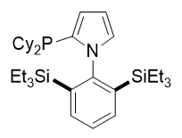 1-(2,6-bis(triethylsilyl)phenyl)-2-(dicyclohexylphosphaneyl)-1H-pyrrole