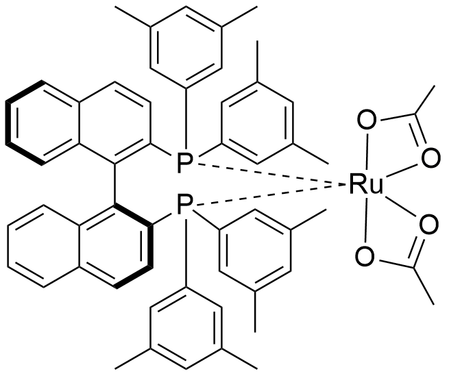 二乙酸根{(S)-(-)-2,2'-二[二(3,5-二甲苯基)膦]-1,1'-联萘基}钌(II)