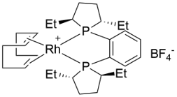 1,2-双[(2S,5S)-2,5-二乙基膦烷基]苯(1,5-环辛二烯)四氟硼酸铑(I)，Rh(COD)((S,S)-Et-DUPHOS)BF4