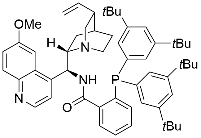 Benzamide, 2-[bis[3,5-bis(1,1-dimethylethyl)phenyl]phosphino]-N-[(9R)-6′-methoxycinchonan-9-yl]- (ACI)