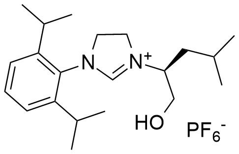 (S)-1-(2,6-二异丙基苯基)-3-(1-羟基-4-甲基戊-2-基)-4,5-二氢-1H-咪唑-3-鎓盐六氟膦酸盐(V)