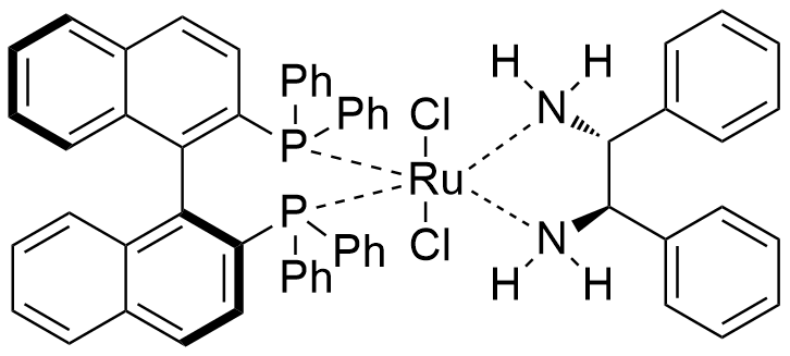 二氯[(S)-(-)-2,2'-双(二苯基膦)-1,1'-联萘基][(1R,2R)-(+)-1,2-二苯基乙二胺]钌(II)