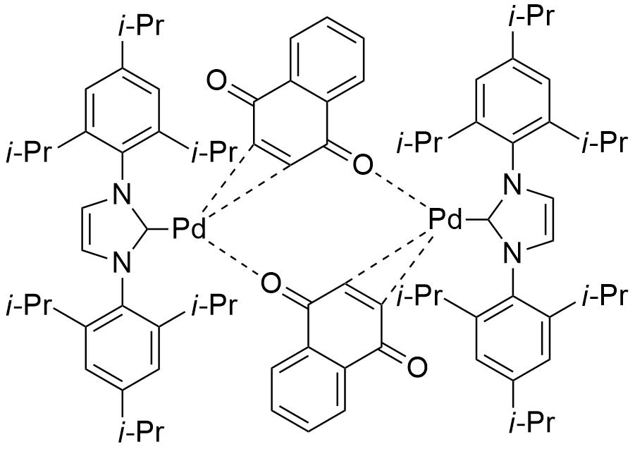 1,3-双(2,6-二异丙苯基)咪唑-2-亚基(1,4-萘醌)钯(0)二聚物