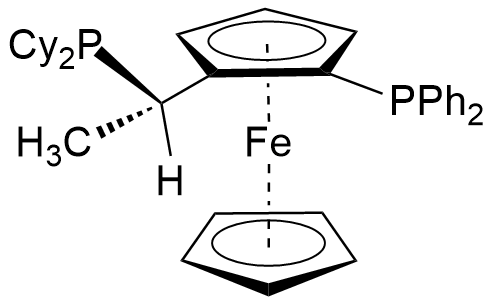 (S)-(+)-1-[(Rp)-2-(二苯基膦)二茂铁]乙基二环己基膦乙醇络合物