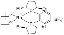 1,2-双[(2R,5R)-2,5-二乙基膦烷基]苯(1,5-环辛二烯)四氟硼酸铑(I)，Rh(COD)((R,R)-Et-DUPHOS)BF4