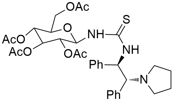 N-[(1R,2R)-1,2-Diphenyl-2-(1-pyrrolidinyl)ethyl]-N'-(2,3,4,6-tetra-O-acetyl-β-D-glucopyranosyl)thiourea