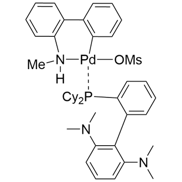 甲磺酸[2-二环己基膦-2',6'-双(二甲氨基)-1,1'-联苯](2'-甲氨基-1,1'-联苯-2-基)钯(II)