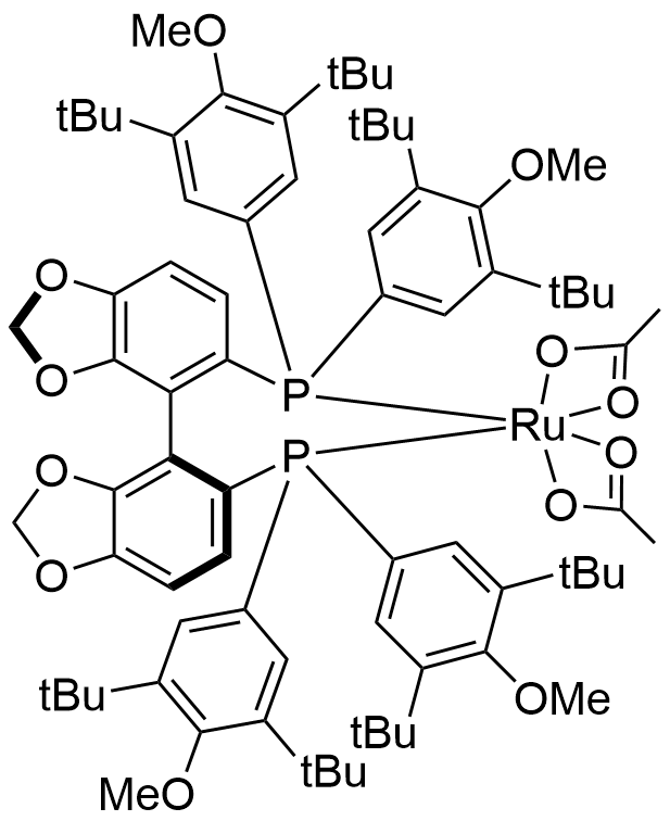 二乙酸基{(S)-(+)-5,5'-双[二(3,5-二-叔-丁基-4-甲氧基苯基)膦基]-4,4'-双-1,3-苯并间二氧杂环戊烯}钌(II)