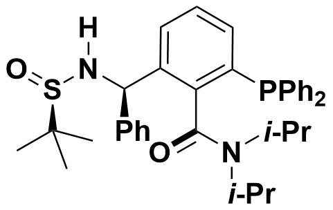 2-((R)-(((R)-tert-butylsulfinyl)amino)(phenyl)methyl)-6-(diphenylphosphaneyl)-N,N-diisopropylbenzamide