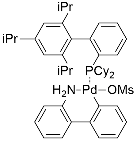 甲烷磺酸(2-二环己基膦基-2',4',6'-三-异丙基-1,1'-联苯基)(2'-氨基-1,1'-联苯-2-基)钯(II)