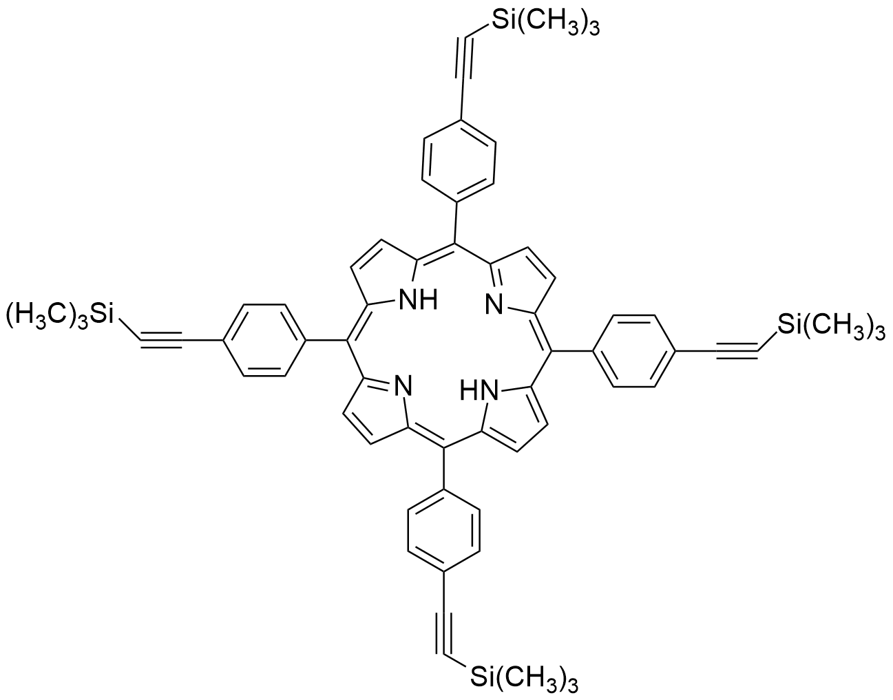 5,10,15,20-Tetrakis[4-[2-(trimethylsilyl)ethynyl]phenyl]-21H,23H-porphine