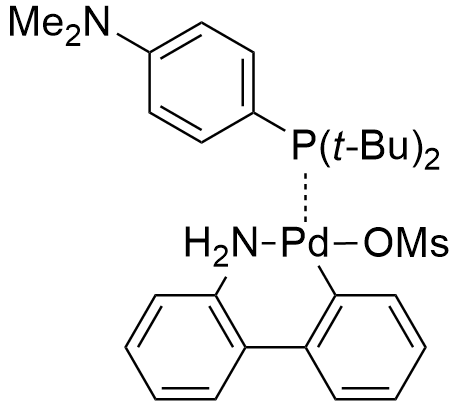 甲磺酸[(4-(N,N-二甲氨基)苯基]二叔丁基膦(2-氨基-1,1'-联苯-2-基)钯(II)