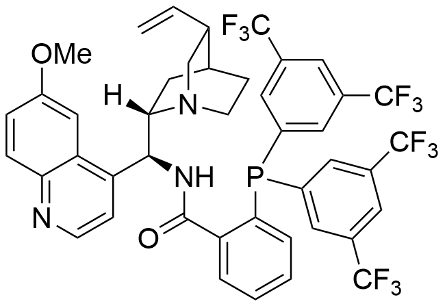 Benzamide, 2-[bis[3,5-bis(trifluoromethyl)phenyl]phosphino]-N-[(8α,9S)-6′-methoxycinchonan-9-yl]- (ACI)