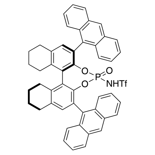 N-​[(11bR)​-​2,​6-​Di-​9-​anthracenyl-​8,​9,​10,​11,​12,​13,​14,​15-​octahydro-​8-​oxidodinaphtho[2,​1-​d:1',​2'-​f]​[1,​3,​2]​dioxaphosphepin-​4-​yl]​-​1,​1,​1-​trifluoromethanesulfonamide