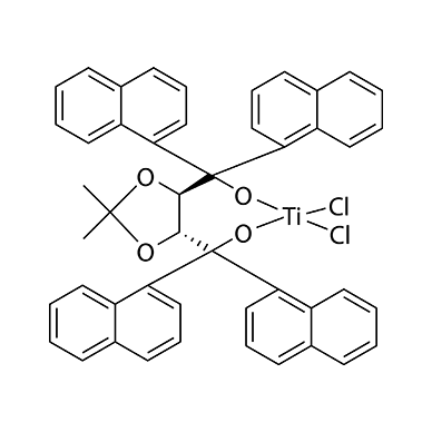 (4R,5R)-(-)-2,2-二甲基-α,α,α',α'-四(1-萘基)-1,3-二氧戊环-4,5-二甲醇合二氯化钛(IV) 乙腈络合物