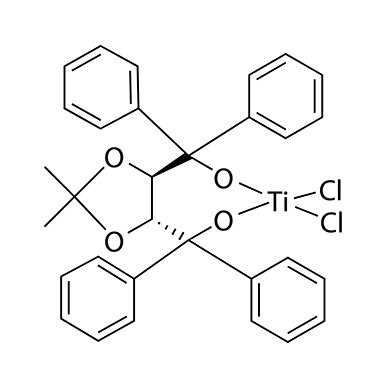 (4R,5R)-(-)-2,2-二甲基-α,α,α',α'-四苯基-1,3-二氧戊烷-4,5-二甲醇酯[1,2-双(二甲氧)乙基]二氯化钛(IV)乙腈络合物
